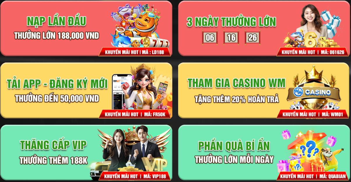 Thông tin về khuyến mãi 789bet sơ bộ