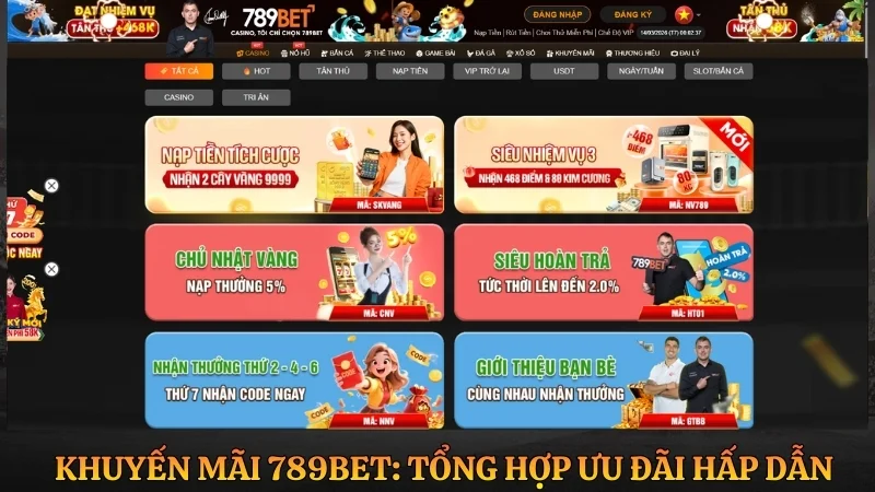 Khuyến mãi 789BET: Tổng hợp ưu đãi mới nhất cho thành viên Khuyến mãi 789BET: Tổng hợp ưu đãi mới nhất cho thành viên
